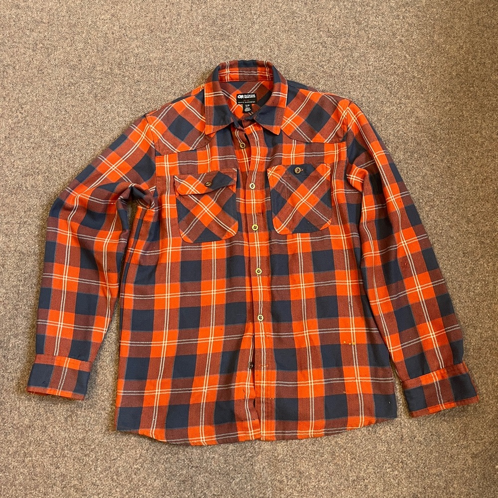 Outdoor Research Red and Blue Flannel Shirt